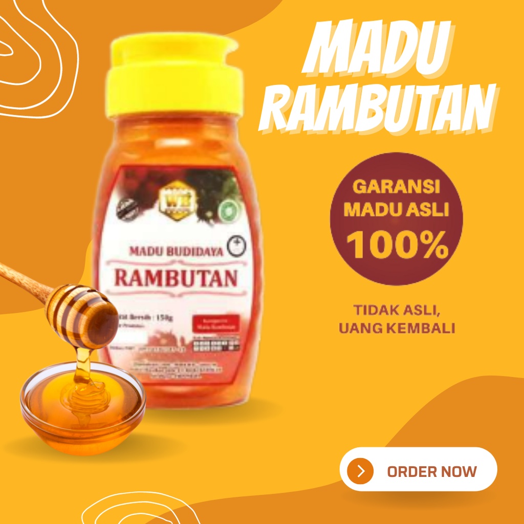 

Madu Rambutan 100% Madu Asli – 150gr
