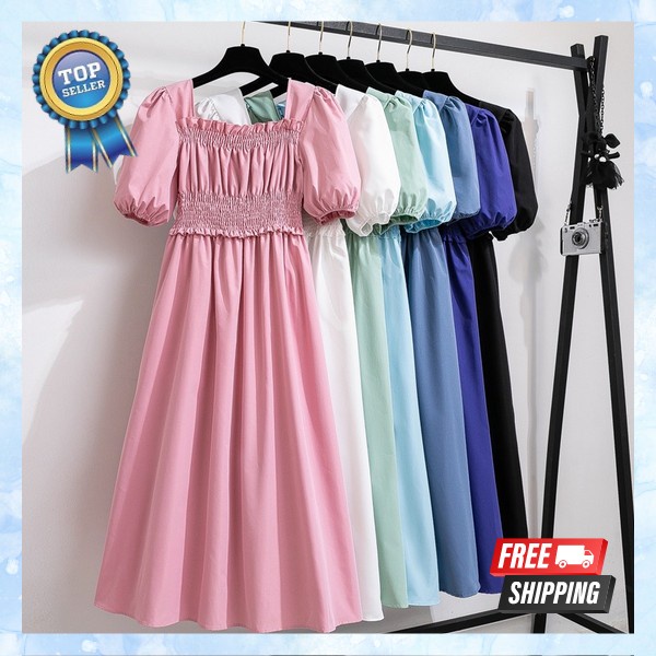 Guano Cewek Sexy Dres Wanta Simple Dreas Sexi Casual Drees Korean Style Driss Mini Terbaru Dris Midi