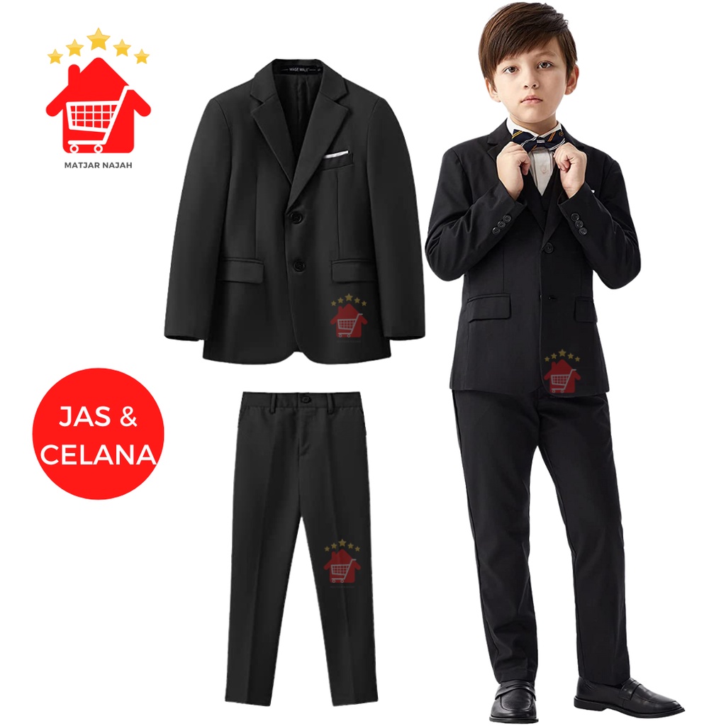 SETELAN JAS ANAK ( JAS DAN CELANA ) 2tahun-13tahun Jas Anak Laki Laki Blazer Anak 2in1 / stelan anak