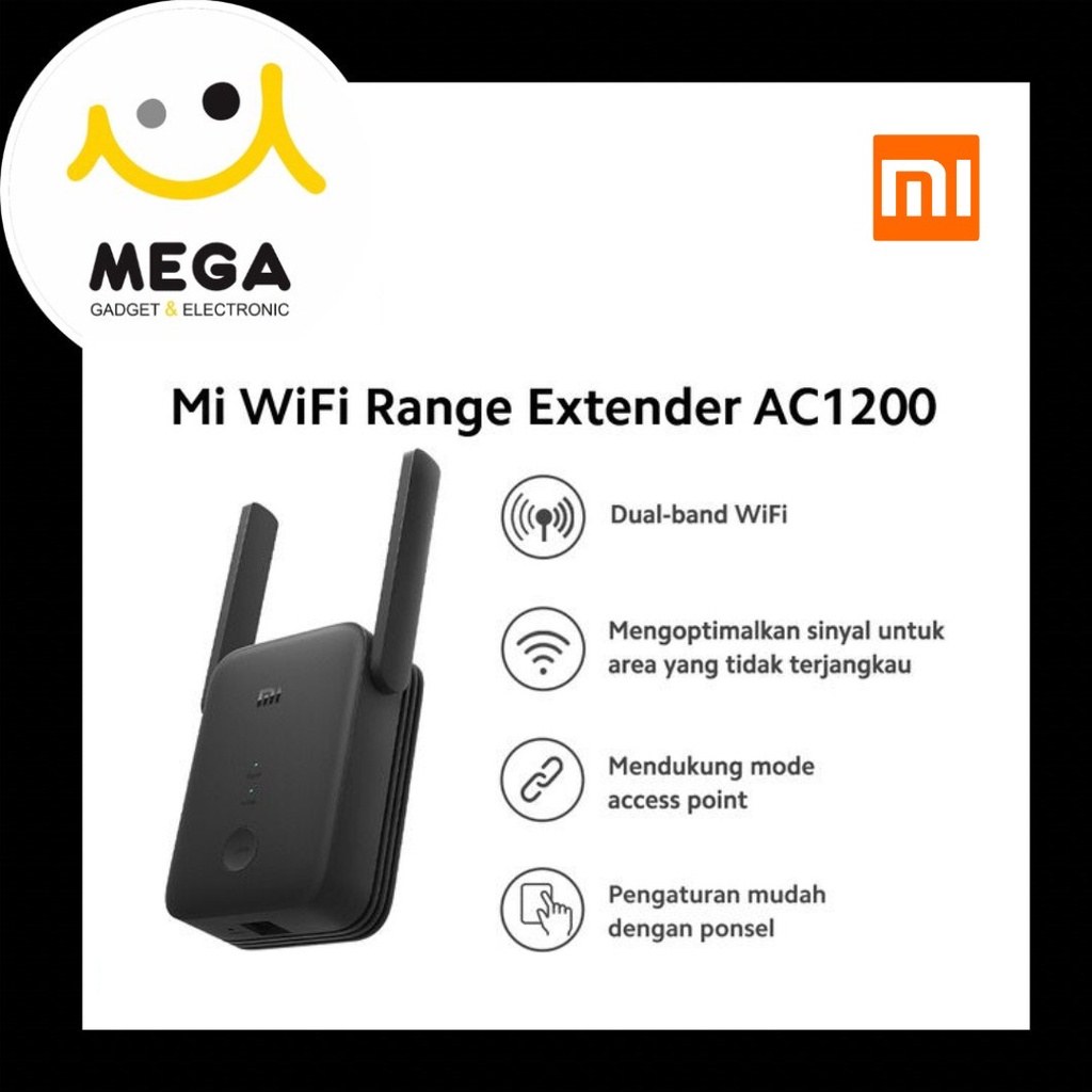 Xiaomi Mi Wifi Range Extender AC1200 Garansi Resmi Xiaomi Indonesia