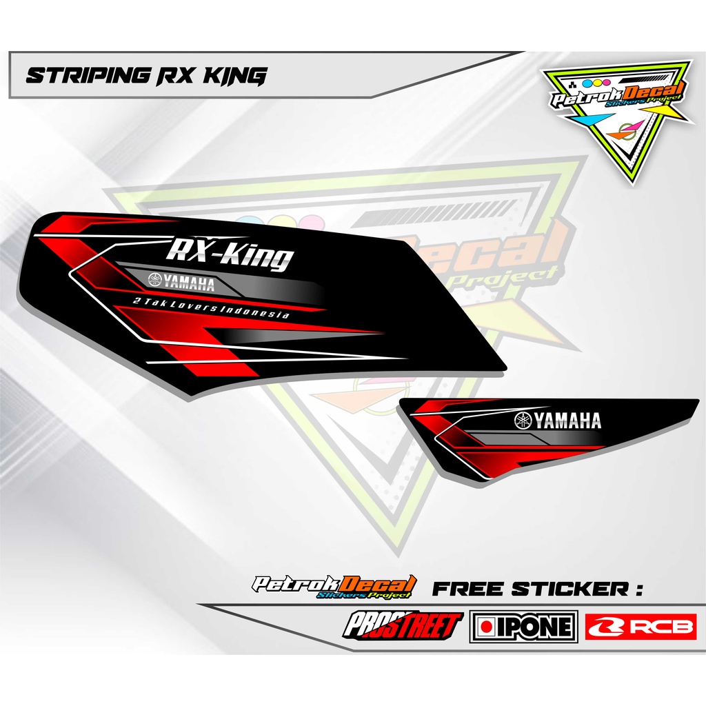 STRIPING STIKER RX KING - STRIPING VARIASI  YAMAHA RX KING RACING - STRIPING HOLOGRAM