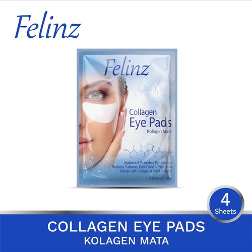 Felinz Collagen Eye Pads - 4 Sheets Sachet | Kolagen Mata