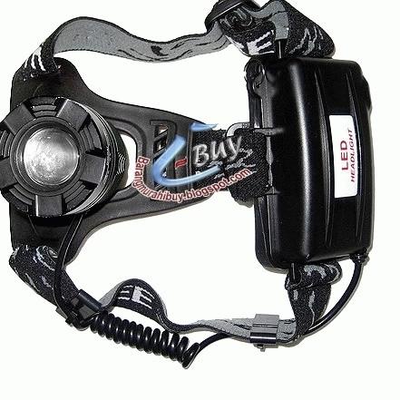 Senter Kepala Super terang dan Murah, Senter Kepala Cree LED XML-T6