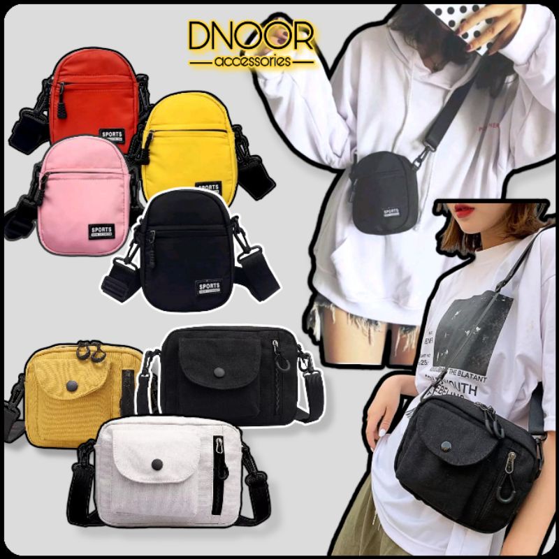 Tas Selempang Wanita Pria Mini Sport Sporty Swag Sling Bag