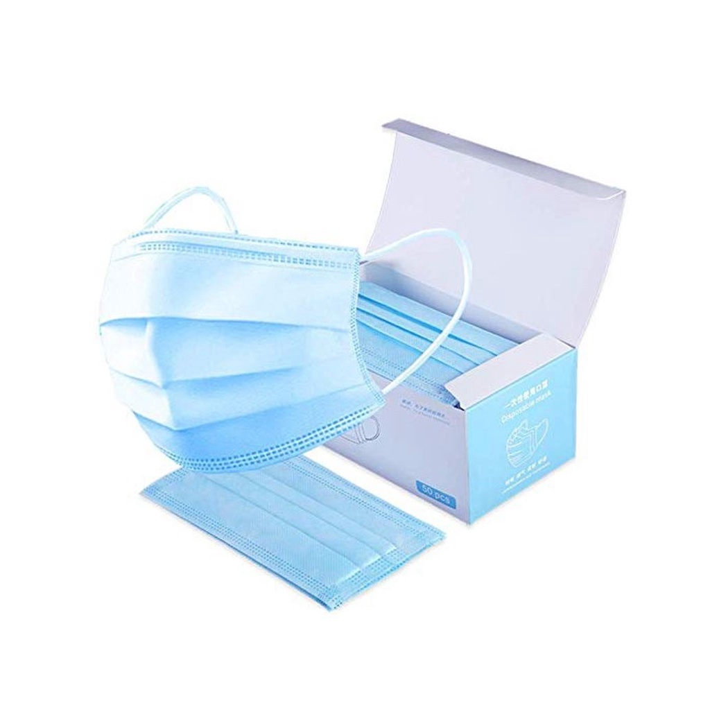 Masker 3PLY PLASTIK Packing Disposable Protective Mask Earloop Masker Pelindung/Anti Bakteri