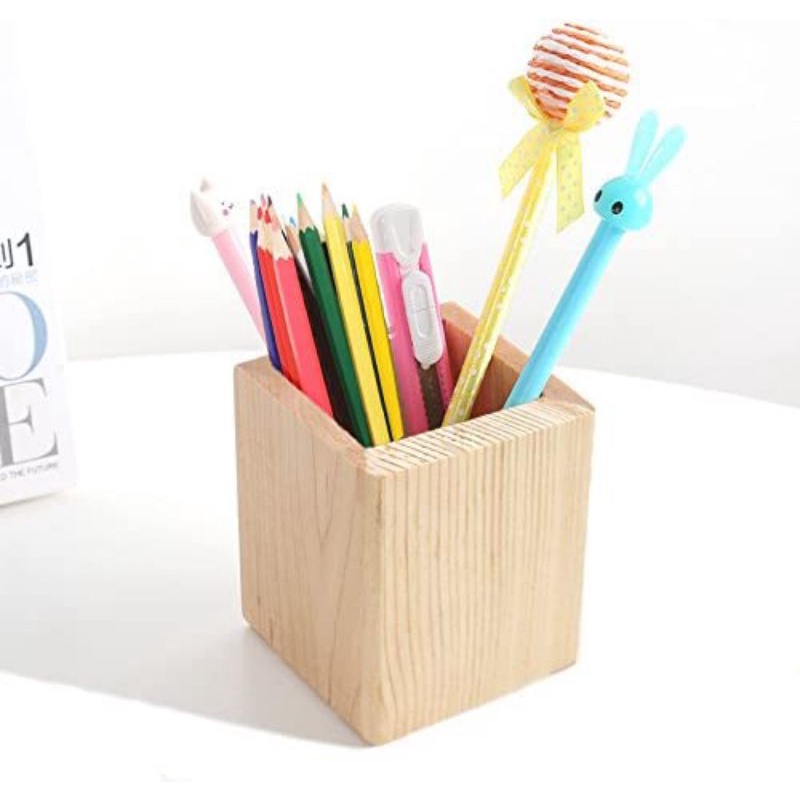 

Kotak Pensil Tempat Alat Tulis Pensil Pulpen Kayu Pinus