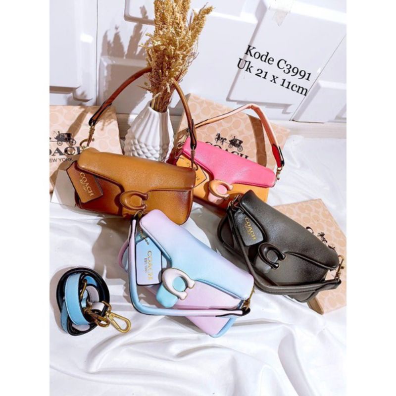 Tas Tabby mini pillow Coc gradasi Ombre free box / Tas slempang