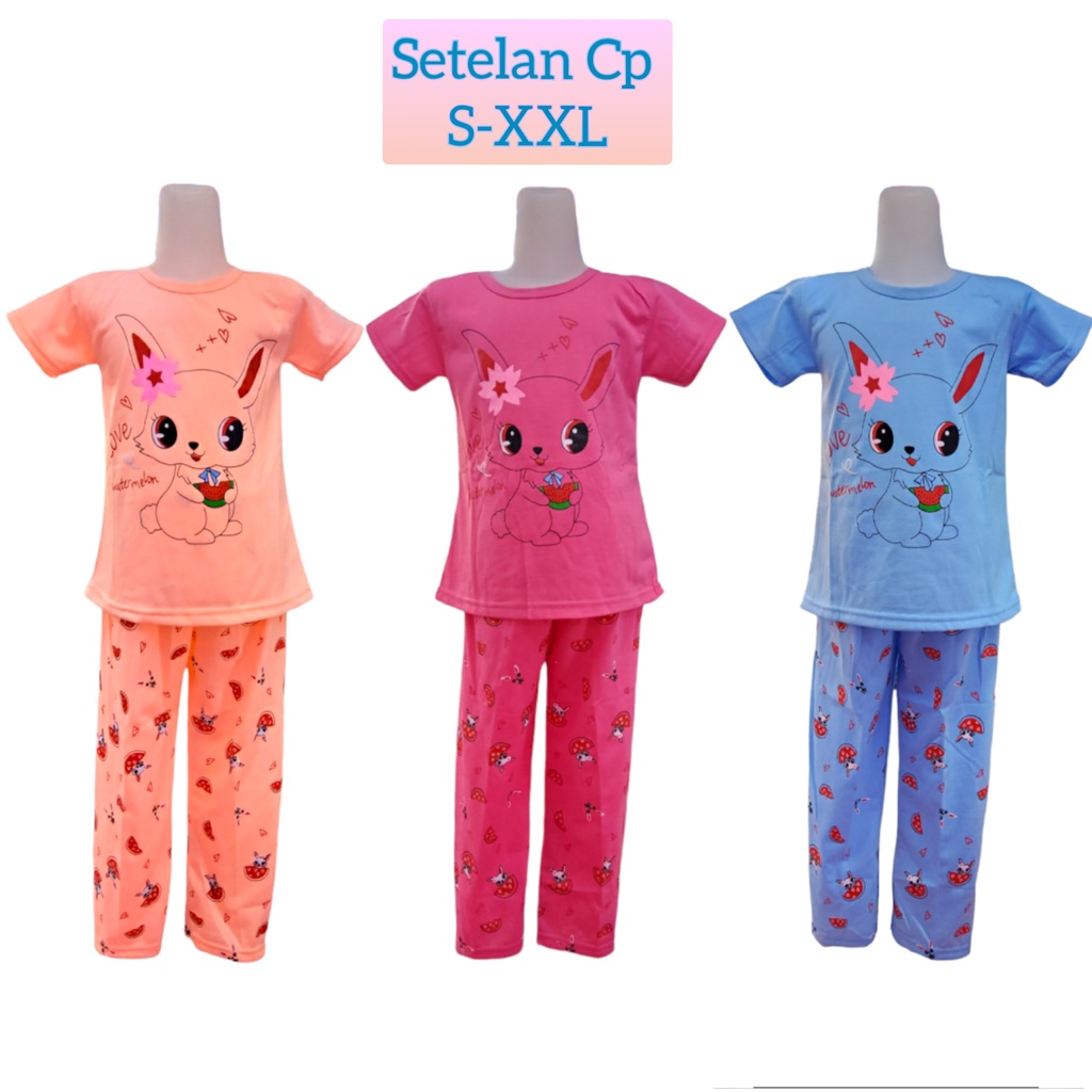 Setelan Anak Perempuan / Baju Tidur Anak Perempuan 0-8 Tahun