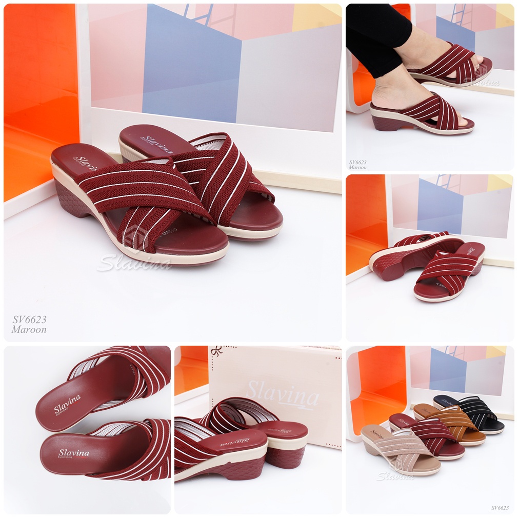 BIG SALE - Ivony Seivona - SV6623 Sandal Slavina Heels Wedges Series