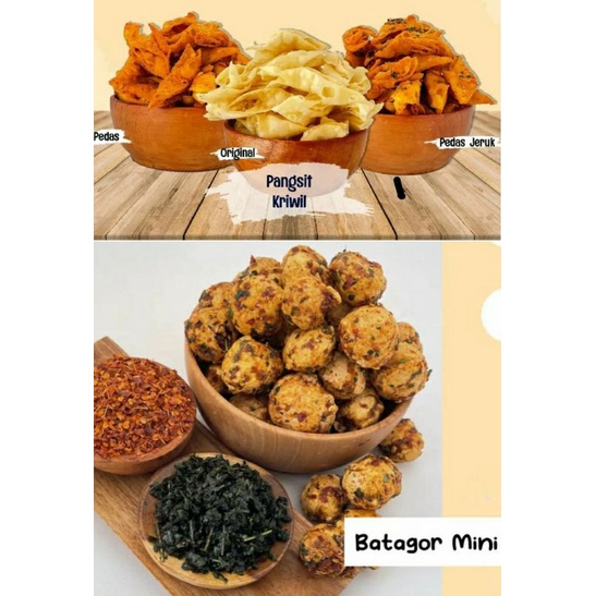 

Pangsit kriwil dan Batagor mini