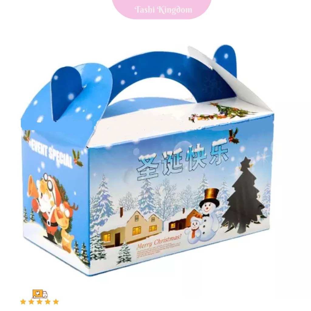 

kotak souvenir natal / kotak hampers natal / box gift christmas / paper box permen natal