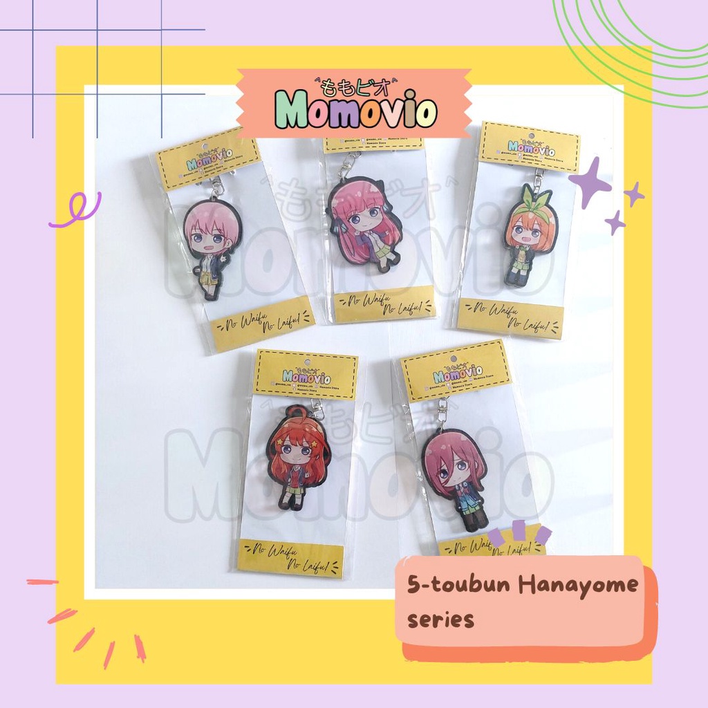 Gantungan Kunci Akrilik Gotoubun no Hanayome Series The Quintessential Quintuplets Acrylic Keychain 
