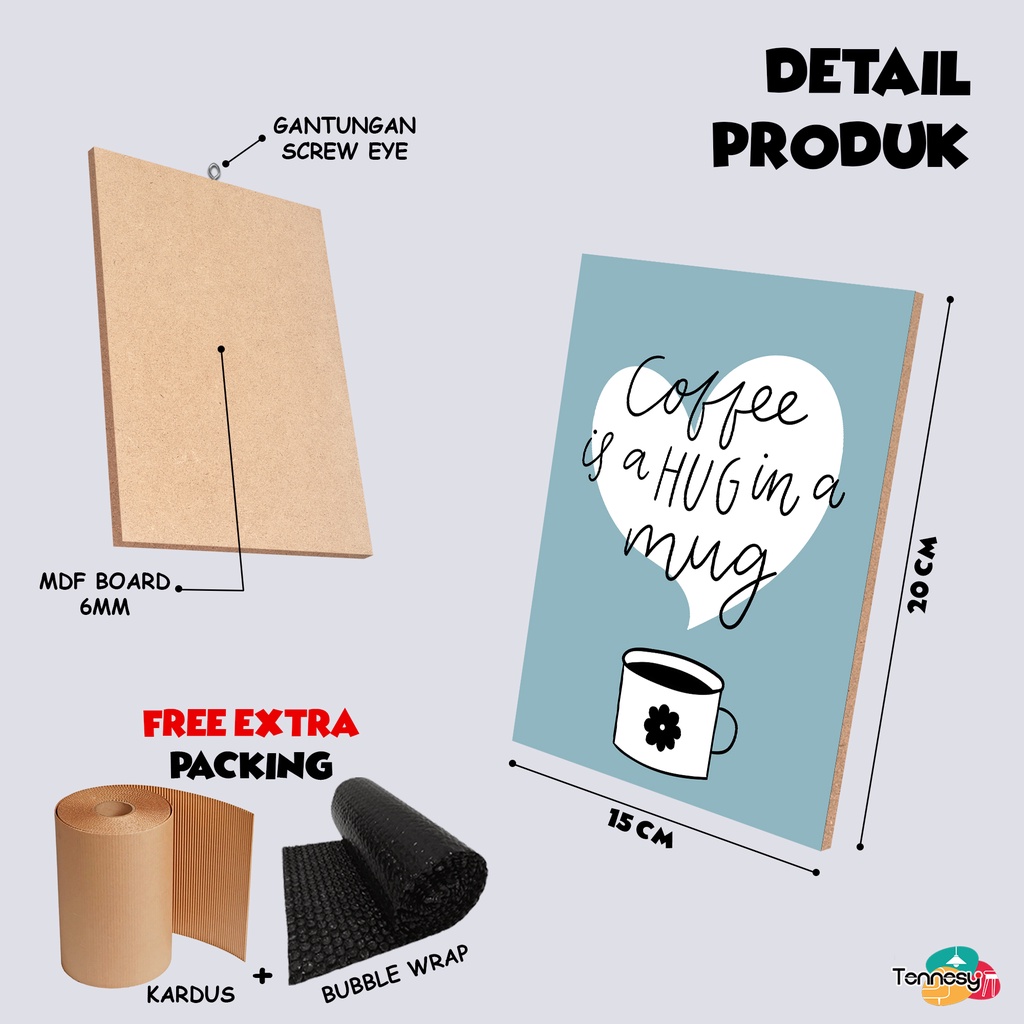 HIASAN DINDING DAPUR KITCHEN COFFEE WALL DECOR PAJANGAN POSTER DEKORASI RUMAH