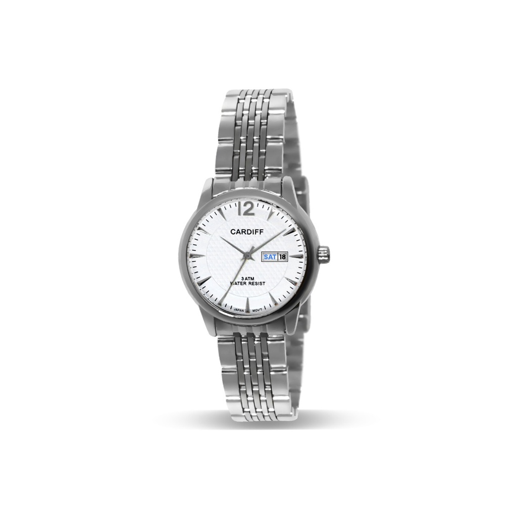 CARDIFF Analog I 7607 Jam Tangan Kasual Wanita Rantai Water Resist