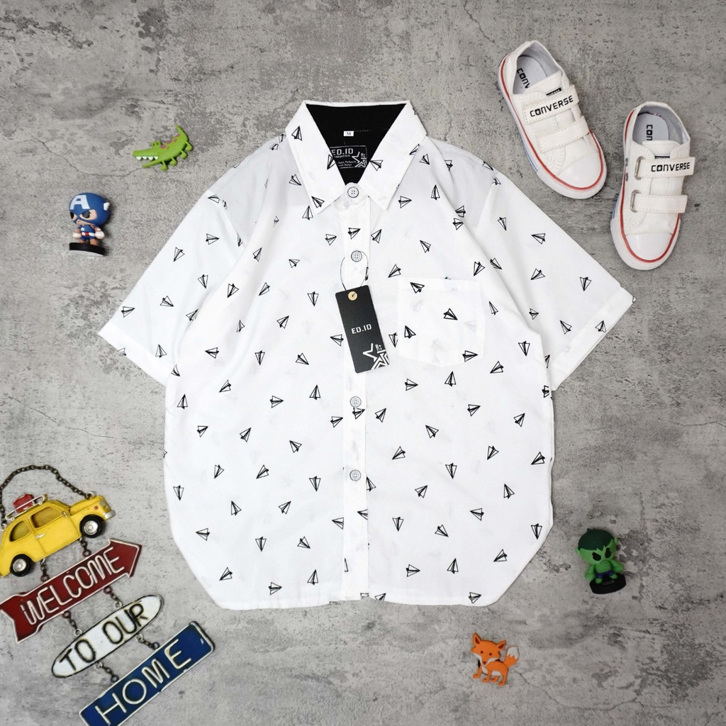 MOKOKOMO kemeja anak laki-laki Mercy kemeja anak Lengan pendek Fashion Anak Terbaru