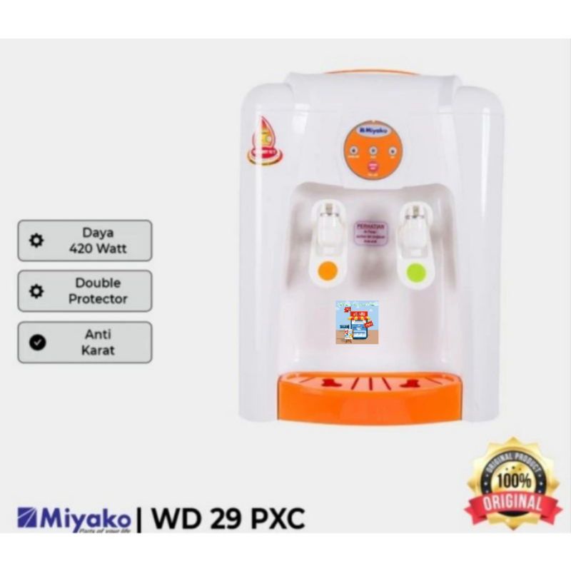 Jual Dispenser Miyako Extra Hot And Cool Panas Dingin Wd Pxc Watt Shopee Indonesia