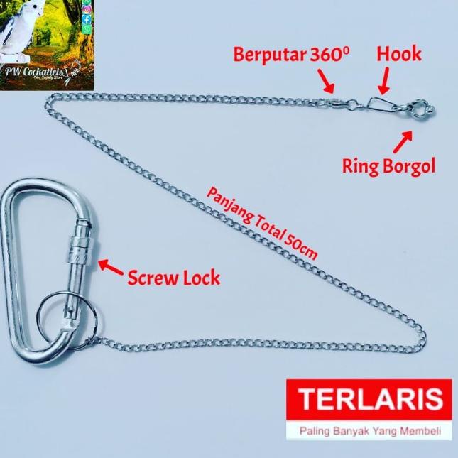 Rantai Burung Lovebird Ring Borgol Kaki Burung LoveBird LB Love Bird