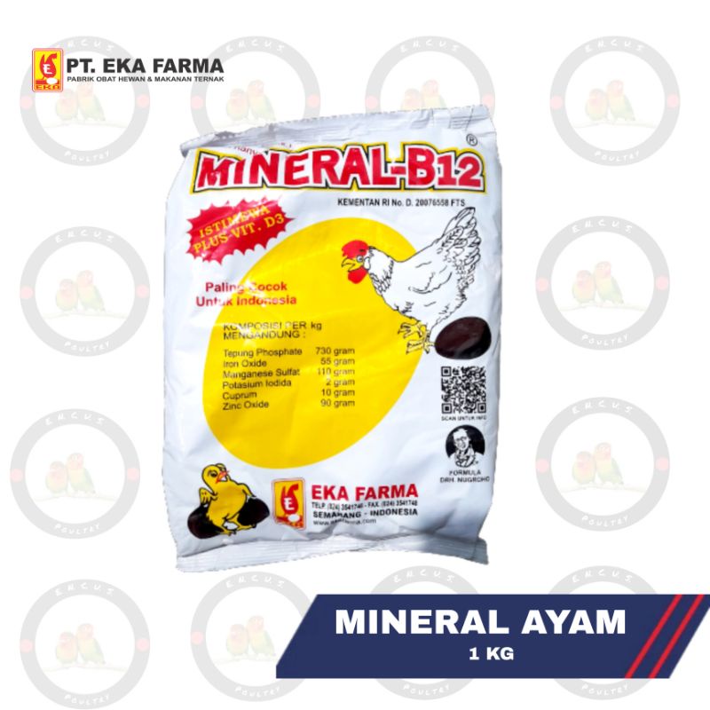 MINERAL - B12 MINERAL AYAM Vitamin ayam petelur MENINGKATKAN PRODUKSI TELUR MEMPERCEPAT PERTUMBUHAN 