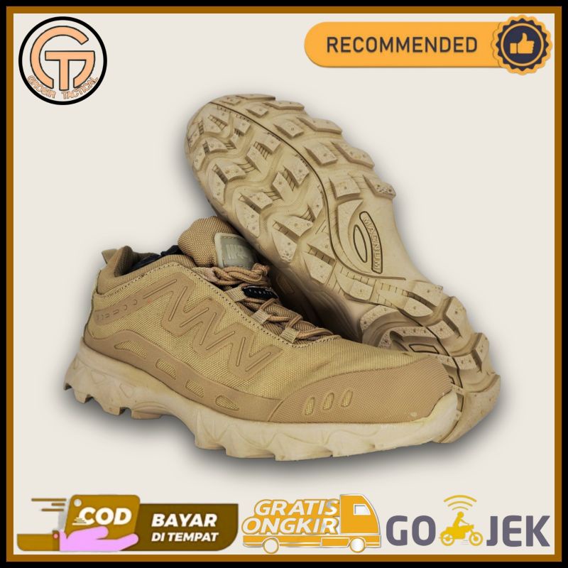 [566 cats]Sepatu Pria/Sepatu Boots Pria/Sepatu Tactical 4 inc  Warna Cream Bahan Cordura Import/Sepa