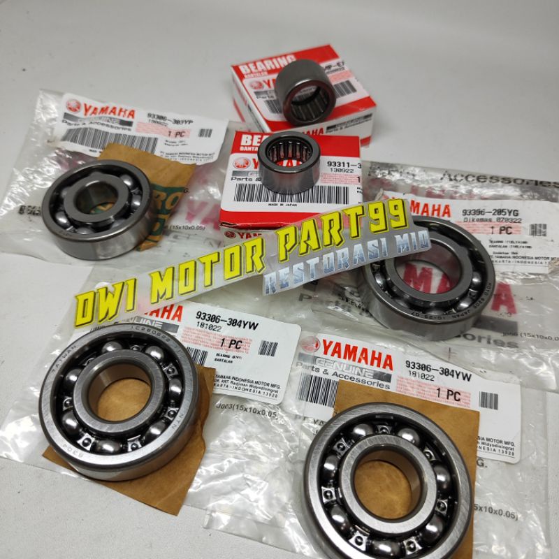 LAHER BEARING KRUK AS + RASIO MESIN SET RX KING RXK RXS RXR YT ORIGINAL YAMAHA