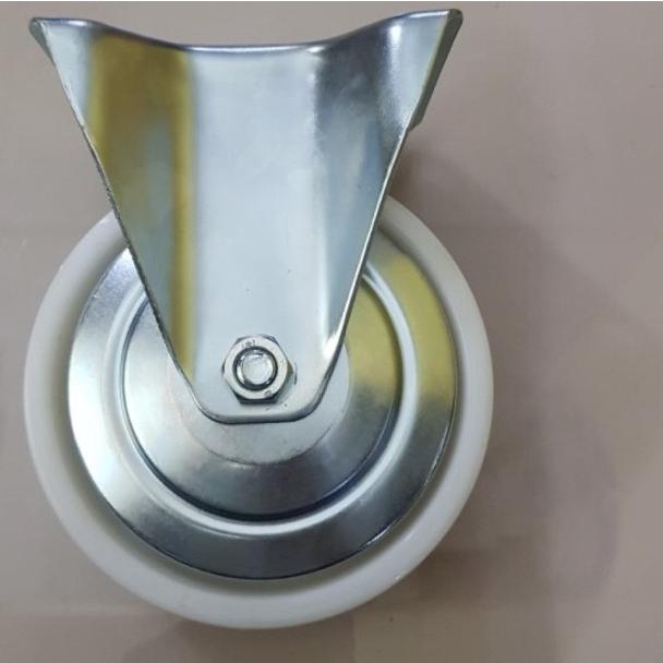 roda troli 6 inch nilon lurus / mati