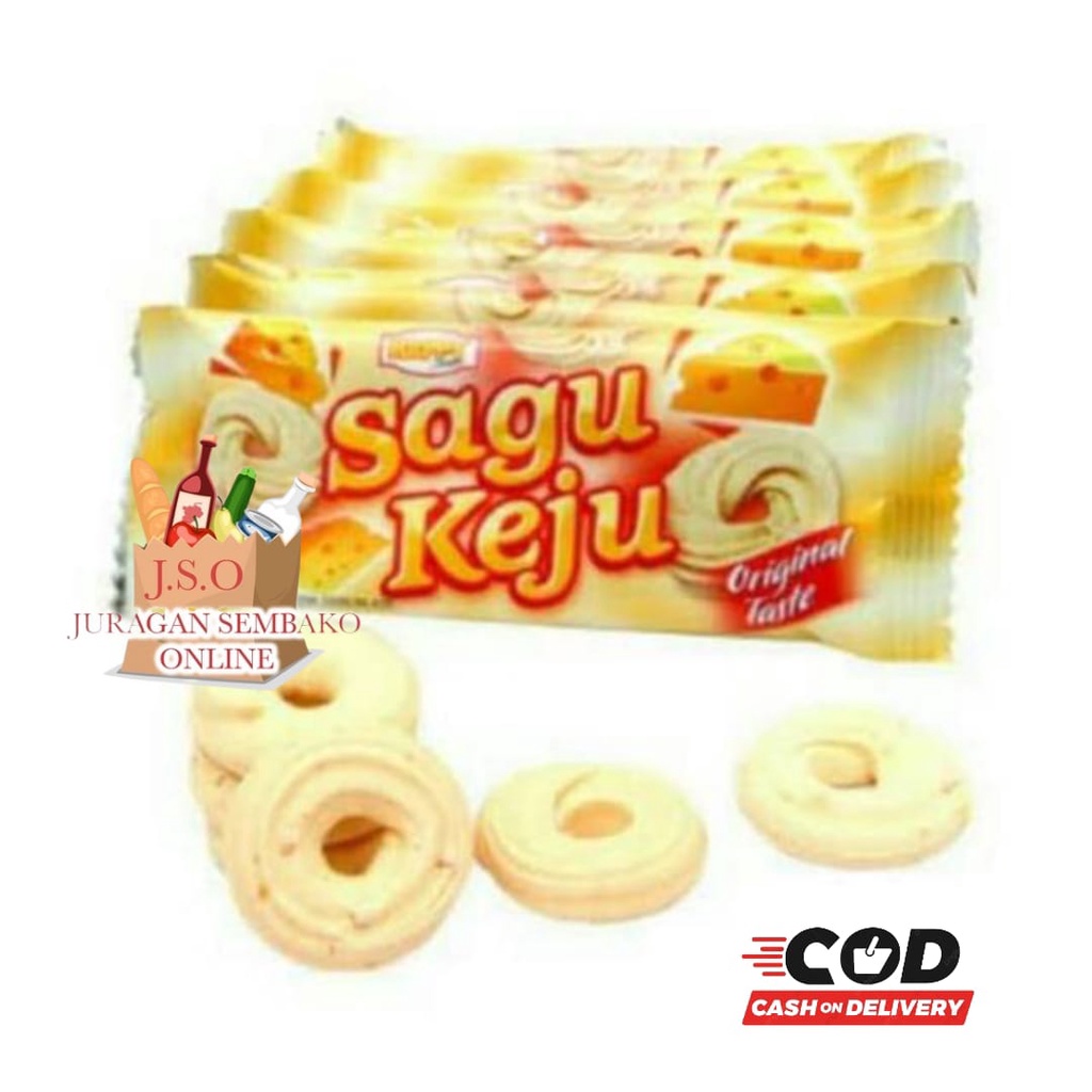 ( JSO ) Sagu Keju Happy Time Kue Kering 1 pack isi 20 pcs @10gr Original Keju Pandan Moka snack cemilan kue kering Enak