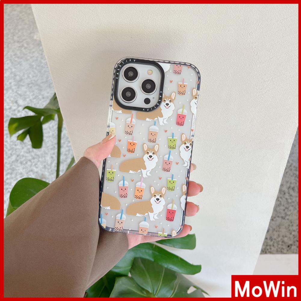 For iPhone 14 Pro Max iPhone Case Thickened TPU Soft Case Clear Case Shockproof Cartoon Cute Puppy Compatible For iPhone 13 Pro Max 12 Pro Max 11 Pro Max 7Plus XR XS MAX