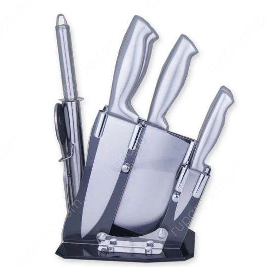 Cooking Color Set 7 Pcs Pisau Dapur & Pengasah Pisau