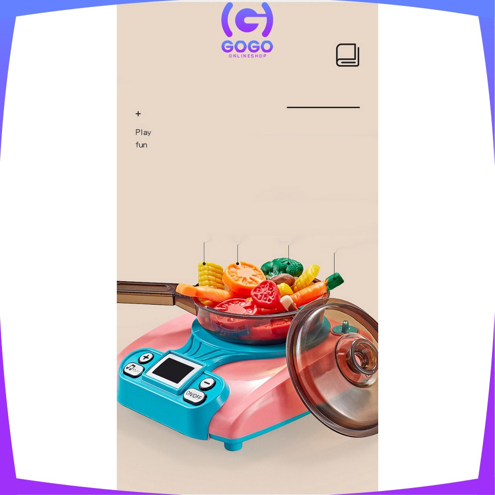 GOGO-M150 M152 Mainan Masak Masakan Anak Perempuan KOMPOR UAP Mainan Kitchen Set Mainan Dapur Anak