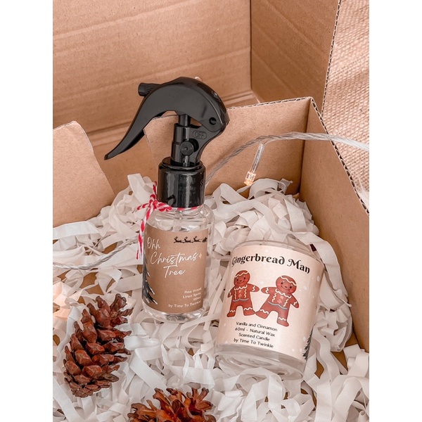 Hampers Natal - Christmas Hampers Kado Natal Scented Candle Linen Spray