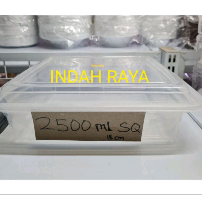 food countainer 2500ml SQ + tutup