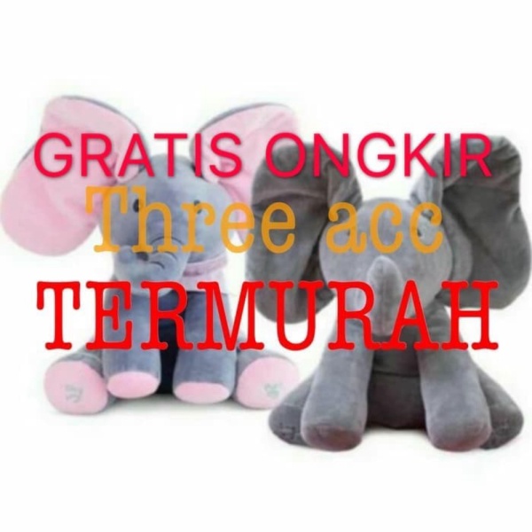 

Jual READY Elephant Sing Murah - Nyanyi Cilukba Gajah a ABU Boo Doll Boneka ABU Peek