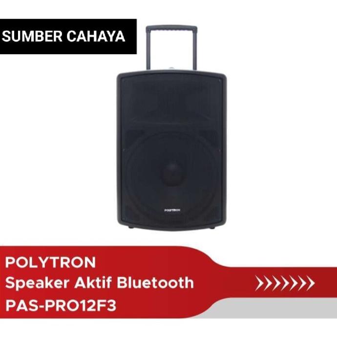 Polytron Active Speaker Paspro12F3 Bluetooth Wireless Mic Pas Pro12F3