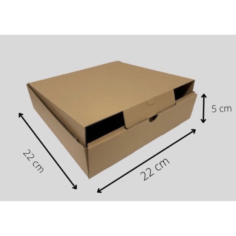 

KARDUS BOX 22x22x5 cm / BOX KARTON PIZZA BAJU CORUGATED DIECUT E-FLUTE AKSESORIS ONLINE