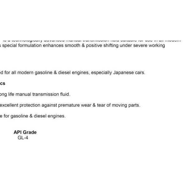 OLI mtf IDEMITSU transmisi MANUAL