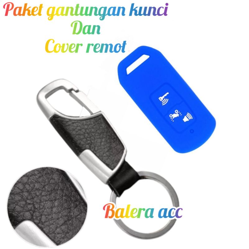 paket gantungan kunci Kalep Kulit Dan Cover remot Pcx 160 Adv 160 Vario 160