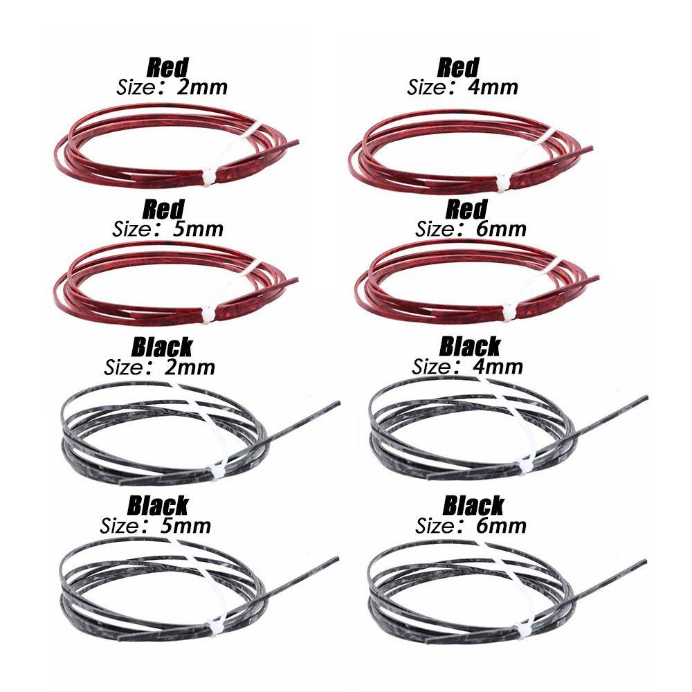 Nanas 1/2pcs Membuat Edging Strip Aksesoris Gitar Bassukulele Cocok Untuk Merayap Pengikat Plastik Gitar