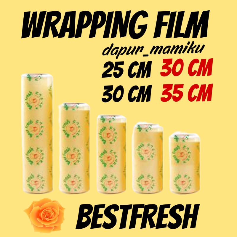 DAPURMAMIKU 30cm 35cm Plastik Wrapping Film Bestfresh Wrapping Pembungkus Makanan Packing Barang