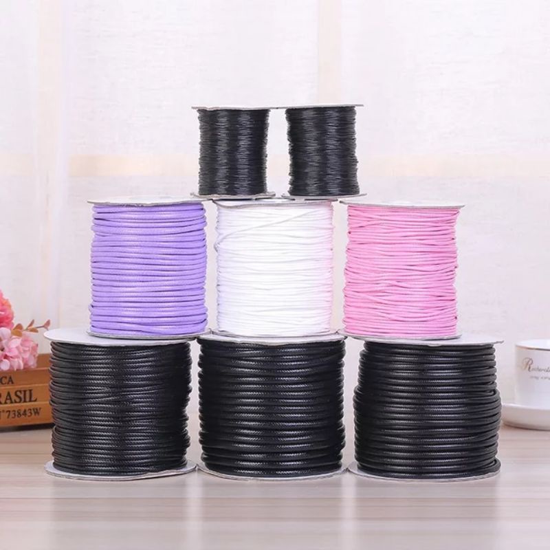 [2] TALI KOREA Kulit Waterproof Wax Cord Corak Pattern Rope