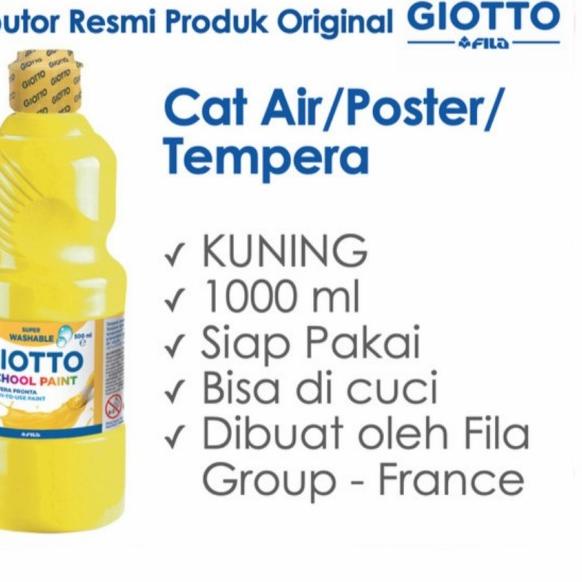 

Giotto School Paint 1000 ml Primary Yellow Kuning Cat Air 1 L