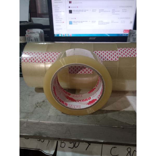 

Lakban Bening 45mm x 90 Yard Termurah Toro Tape