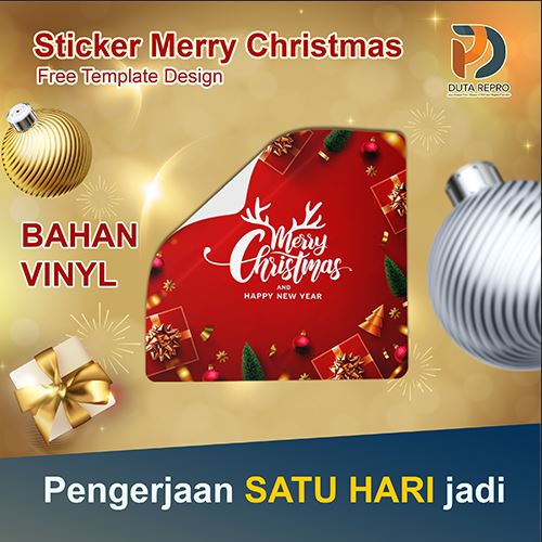 

STICKER CHRISTMAS STIKER NATAL / STICKER MERRY CHRISTMAS / STICKER HAMPERS NATAL KOTAK LABEL TOPLES DUS BOX KUE