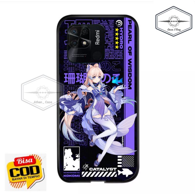 Athan Case [Redmi] 10A & 10C Fashion  Animasi Aesthetic [GenshinImpact] Unik Keren series 003