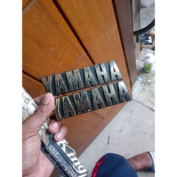 emblem tangki yamaha rx king original cobra