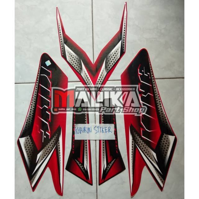 striping rx king 2008 merah