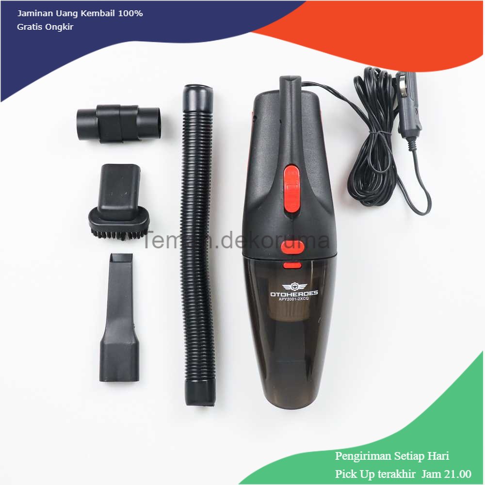 TD-PR2 OTOHEROES Vacuum Cleaner Penyedot Debu Mobil 12V 120W - APY2001-2XCQ
