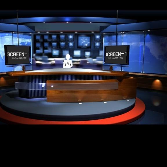 vMix 3D Virtual Backround Set include Script - Studio 014