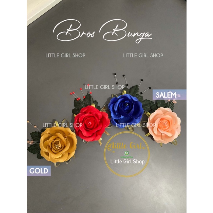 Pin Korsase Tanda Panitia Bros Bunga Mawar Wedding Corsage Flower Rose