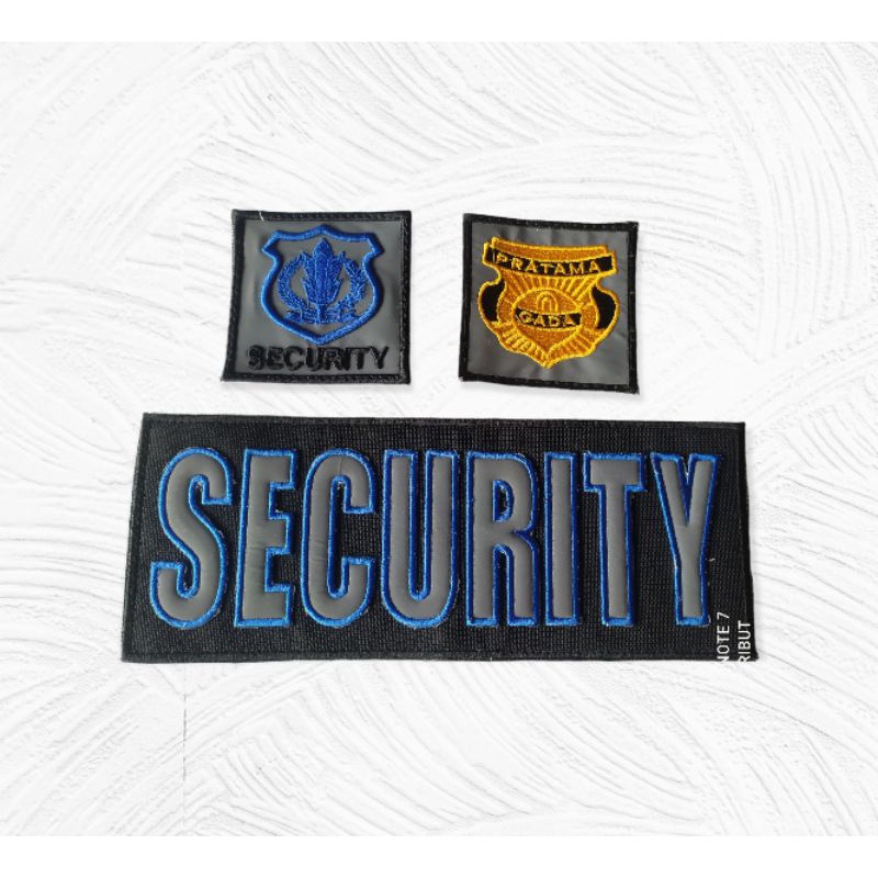 logo bordir - security - logo perekat - logo rompi - jaket