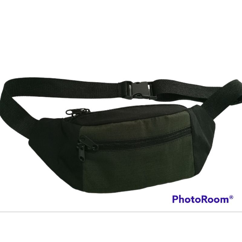 Tas selempang pria / tas pinggang pria tas kain premium
